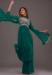 Picture of Georgette Dark Green Straight Cut Salwar Kameez