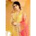 Picture of Georgette Navajo White Straight Cut Salwar Kameez