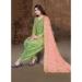 Picture of Chiffon Dark Khaki Straight Cut Salwar Kameez