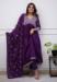 Picture of Excellent Chiffon Purple Readymade Salwar Kameez