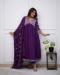 Picture of Excellent Chiffon Purple Readymade Salwar Kameez