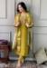 Picture of Wonderful Chiffon Olive Drab Readymade Salwar Kameez