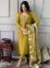 Picture of Wonderful Chiffon Olive Drab Readymade Salwar Kameez