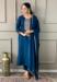 Picture of Delightful Chiffon Teal Readymade Salwar Kameez