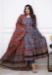 Picture of Chiffon Dark Slate Blue Readymade Salwar Kameez