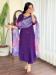 Picture of Chiffon Midnight Blue Readymade Salwar Kameez