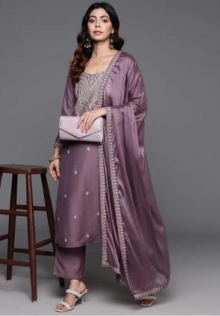 Picture of Classy Chiffon Pink Readymade Salwar Kameez