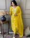 Picture of Chiffon Dark Golden Rod Readymade Salwar Kameez