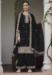 Picture of Georgette Dark Slate Grey Straight Cut Salwar Kameez