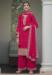 Picture of Alluring Georgette Crimson Straight Cut Salwar Kameez