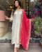 Picture of Amazing Chiffon Off White Readymade Salwar Kameez