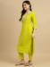 Picture of Exquisite Chiffon Golden Rod Readymade Salwar Kameez