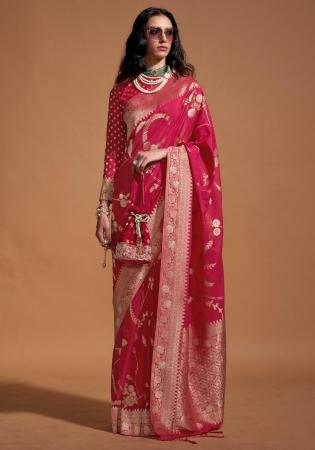 Picture of Superb Georgette Pink Saree