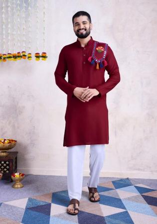 Picture of Delightful Rayon Saddle Brown Kurtis & Tunic