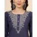 Picture of Enticing Silk Navy Blue Readymade Salwar Kameez