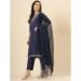 Picture of Enticing Silk Navy Blue Readymade Salwar Kameez