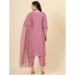 Picture of Appealing Silk Rosy Brown Readymade Salwar Kameez