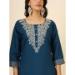 Picture of Stunning Silk Midnight Blue Readymade Salwar Kameez