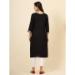 Picture of Delightful Rayon Black Kurtis & Tunic