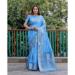 Picture of Wonderful Silk Cornflower Blue Saree