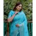 Picture of Beautiful Silk Dark Turquoise Saree