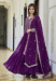 Picture of Sightly Georgette Purple Readymade Gown