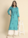 Picture of Ravishing Rayon Medium Aqua Marine Kurtis & Tunic