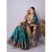 Picture of Nice Organza Teal Saree