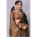 Picture of Lovely Organza Dark Slate Grey Saree