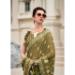 Picture of Appealing Silk Dark Olive Green Saree