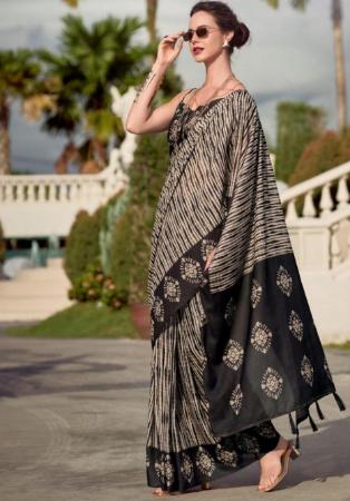 Picture of Sightly Silk Black Saree