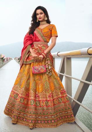 Picture of Bewitching Silk Chocolate Lehenga Choli