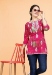 Picture of Rayon & Silk Medium Violet Red Kurtis And Tunic