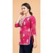 Picture of Rayon & Silk Medium Violet Red Kurtis And Tunic