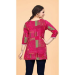 Picture of Rayon & Silk Medium Violet Red Kurtis And Tunic