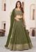 Picture of Wonderful Georgette Dark Olive Green Lehenga Choli