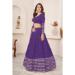 Picture of Superb Georgette Dark Slate Blue Lehenga Choli