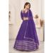 Picture of Superb Georgette Dark Slate Blue Lehenga Choli