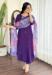 Picture of Chiffon Dark Slate Blue Readymade Salwar Kameez