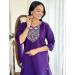 Picture of Chiffon Dark Slate Blue Readymade Salwar Kameez