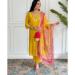 Picture of Excellent Chiffon Golden Readymade Salwar Kameez