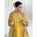 Picture of Chiffon Dark Golden Rod Readymade Salwar Kameez