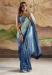 Picture of Superb Georgette Dark Slate Blue Saree