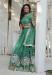 Picture of Superb Chiffon & Cotton Cadet Blue Lehenga Choli