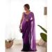 Picture of Amazing Georgette Purple Saree