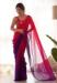 Picture of Ravishing Georgette Dark Red Saree