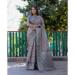 Picture of Enticing Silk Light Slate Grey Saree