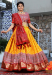 Picture of Fascinating Silk Orange Lehenga Choli