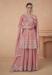 Picture of Chiffon Pale Violet Red Straight Cut Salwar Kameez