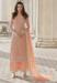 Picture of Appealing Net Rosy Brown Straight Cut Salwar Kameez